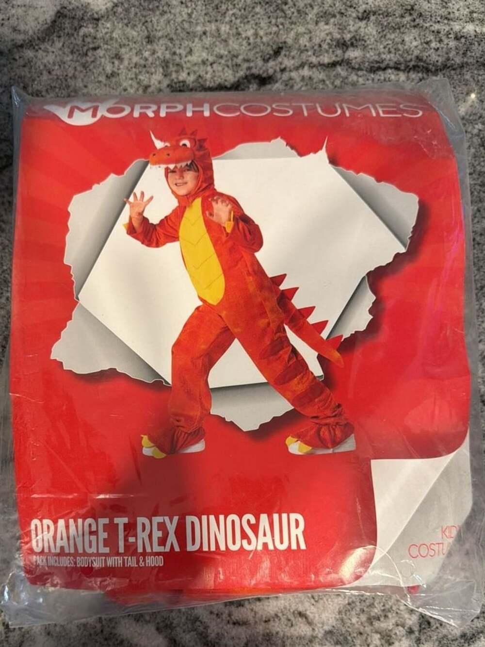 MorphCostumes Orange T-Rex Dinosaur Kids Costume